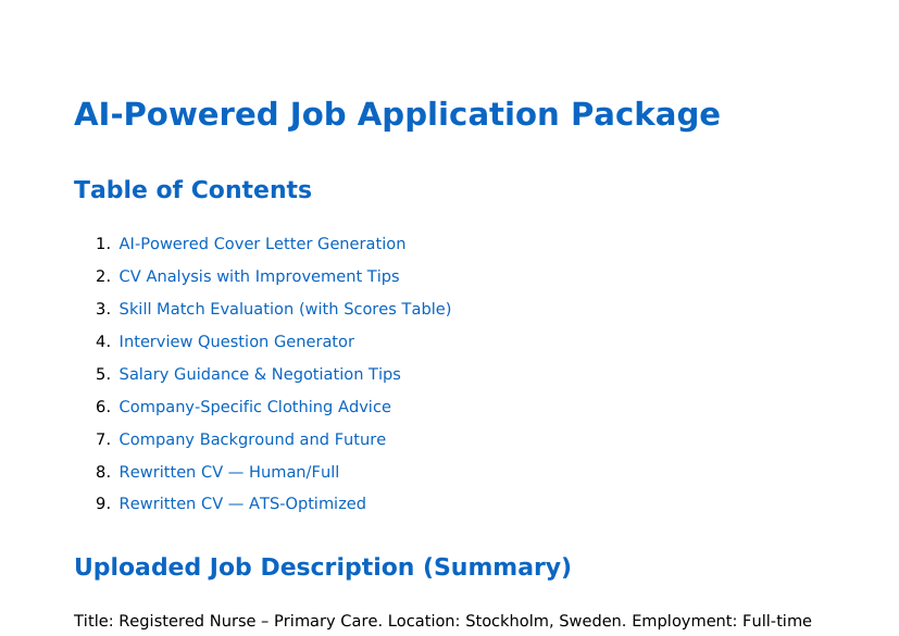 Registered Nurse preview
